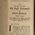 1705 1ed Forbes Church Lands & Tithes Finances Wealth Money Edinburgh Scotland