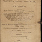 1799 Practical House Carpenter 146 Architecture Plates Construction Plans Pain