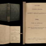 1861 CIVIL WAR US Army Regulations Military Tactics Union Confederate 1864 RARE
