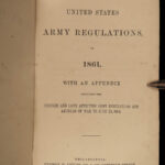 1861 CIVIL WAR US Army Regulations Military Tactics Union Confederate 1864 RARE