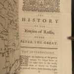 1763 History of RUSSIA Empire Peter the Great Voltaire China Trade Russian 2v
