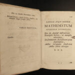 1770 RARE Geometry Analysis Italian Mathematics Institutiones Analyticae PLATES