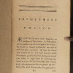 1779 ENGLISH ed of Aeschylus Greek Tragedies Prometheus Mythology Zeus Persians