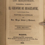 1846 Three Musketeers Alexandre Dumas SPANISH Madrid Mosqueteros 8v Literature