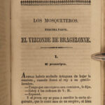 1846 Three Musketeers Alexandre Dumas SPANISH Madrid Mosqueteros 8v Literature