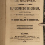1847 Three Musketeers Alexandre Dumas SPANISH Madrid Mosqueteros 8v Literature