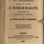 1847 Three Musketeers Alexandre Dumas SPANISH Madrid Mosqueteros 8v Literature