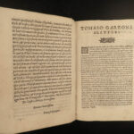 1599 Garzoni Professions of Italy MAGIC Astrology Alchemy Sorcery Conjurors RARE