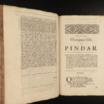 1681 Abraham Cowley English Poetry Mistress Motto Pindar Ode Davideis FOLIO