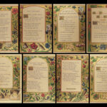 1846 Illuminated 1ed Book of Christmas Carols Hark the Herald Angels Sing Color