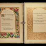 1846 Illuminated 1ed Book of Christmas Carols Hark the Herald Angels Sing Color
