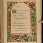 1846 Illuminated 1ed Book of Christmas Carols Hark the Herald Angels Sing Color