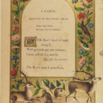 1846 Illuminated 1ed Book of Christmas Carols Hark the Herald Angels Sing Color