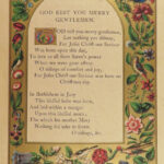 1846 Illuminated 1ed Book of Christmas Carols Hark the Herald Angels Sing Color