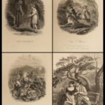 1874 EXQUISITE Robert Burns Scottish Poetry Auld Tam Scotland Cunningham ART