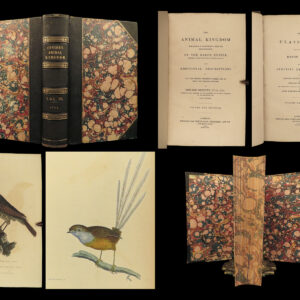 1829 BIRDS 1ed Animal Kingdom Baron Cuvier Aves Ornithology 56 Color Plates