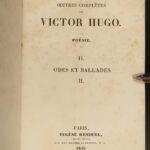 1834 Victor Hugo 1st ed Hunchback of Notre Dame Illustrated 6v Poems Odes French