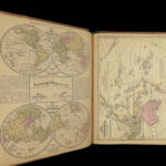 1850 Mitchell School ATLAS 27 MAPS America Holy Land United States Wild West