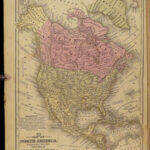 1850 Mitchell School ATLAS 27 MAPS America Holy Land United States Wild West