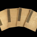 1855 Japanese Samurai 47 Ronin Chushingura Illustrated Woodblock Print 4v SET