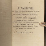 1864 Galileo Galilei Assayer Saggiatore Astronomy Science Comets Saturn Italian