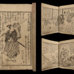 1868 Japanese Ishikawa Goemon Ninja Samurai Color Illustrated Robin Hood Japan