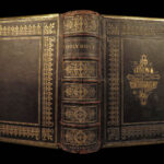 1869 EXQUISITE BINDING Wharton Family BIBLE + Scott Henry Commentary London KJV