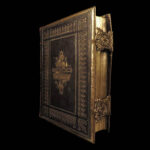 1869 EXQUISITE BINDING Wharton Family BIBLE + Scott Henry Commentary London KJV