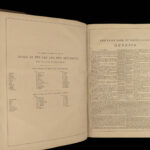1869 EXQUISITE BINDING Wharton Family BIBLE + Scott Henry Commentary London KJV
