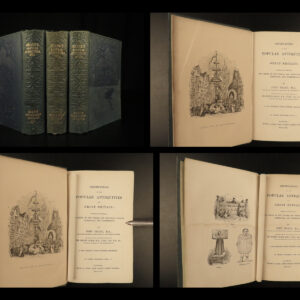1853 Ancient Britain Pagan Holiday FOLKLORE Easter Christmas Carols Robin Hood