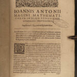 1610 Magini ASTROLOGY Ephemerides Coelestium Astronomy Kepler Galileo Brahe