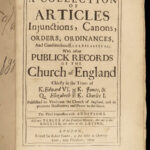 1675 Church of England Documents King William III James I Anglican Sparrow Kings