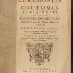 1723 1ed PICART Religious Ceremonies Customs Catholic JEWISH Illustrated FOLIOS
