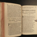 1616 Claudian Classical Roman Poetry ROME Mythology Gothic Wars Latin Lutetiae