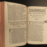 1616 Claudian Classical Roman Poetry ROME Mythology Gothic Wars Latin Lutetiae