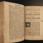 1678 ENGLISH 1ed Gailhard Education of Youth Parenting Manual RARE Pedagogy