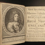 1691 ENGLISH 1ed Maydman British Naval Ships Royal Navy England Nine Years War