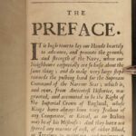 1691 ENGLISH 1ed Maydman British Naval Ships Royal Navy England Nine Years War