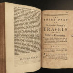 1693 ENGLISH 1ed Voyages of Rauwolf Levant Tripoli Syria EGYPT Mummies Pyramids