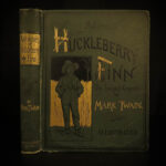 1885 Mark Twain 1st ed 1st printing Adventures of Huckleberry Finn Tom Sawyer