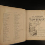1876 Mark Twain 1st ed Adventures of Tom Sawyer Huck Finn Riverboat American