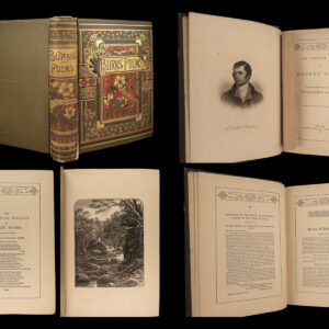 1888 BEAUTIFUL Robert Burns Scottish Poems Scotland Poetry Highlands Binding