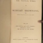 1883 Robert Browning Paracelsus Sordello Pied Piper of Hamelin Poetical Works 6v