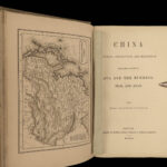 1853 7 Book Lot CHINA Athens Greece England Revolution India Egypt Sinai Bede