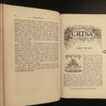 1853 7 Book Lot CHINA Athens Greece England Revolution India Egypt Sinai Bede
