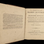 1798 Rustic House FARMING Agriculture Economics Medicine Honey Bees Gardens 3v