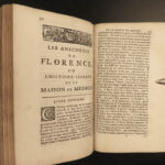 1685 MEDICI SECRETS 1ed  Florence Renaissance Italy + Fontenelle ORACLES Occult