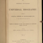 1870 BEAUTIFUL Imperial Dictionary Biography 116 Portraits History Science 14v