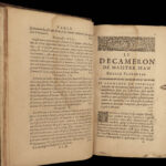 1662 Decameron Boccaccio Macon Black Death Bubonic Plague RARE Renaissance Italy