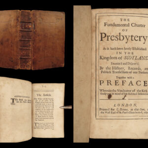 1695 Scotland Jacobite Controversy 1ed Sage Presbyterian LAW England